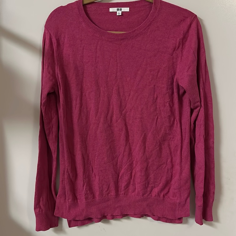 Pink Uniqlo sweater